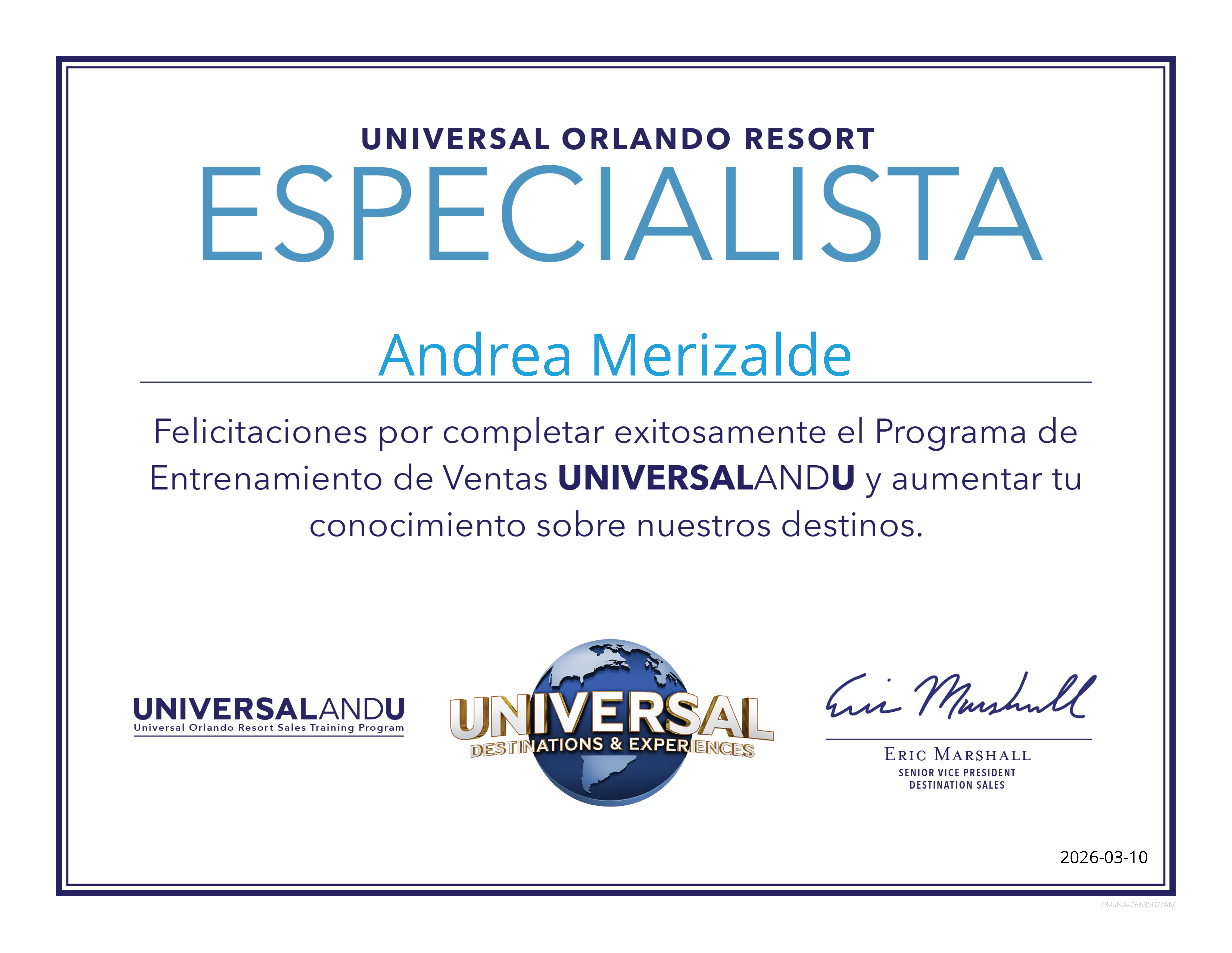 Universal Orlando Specialist
