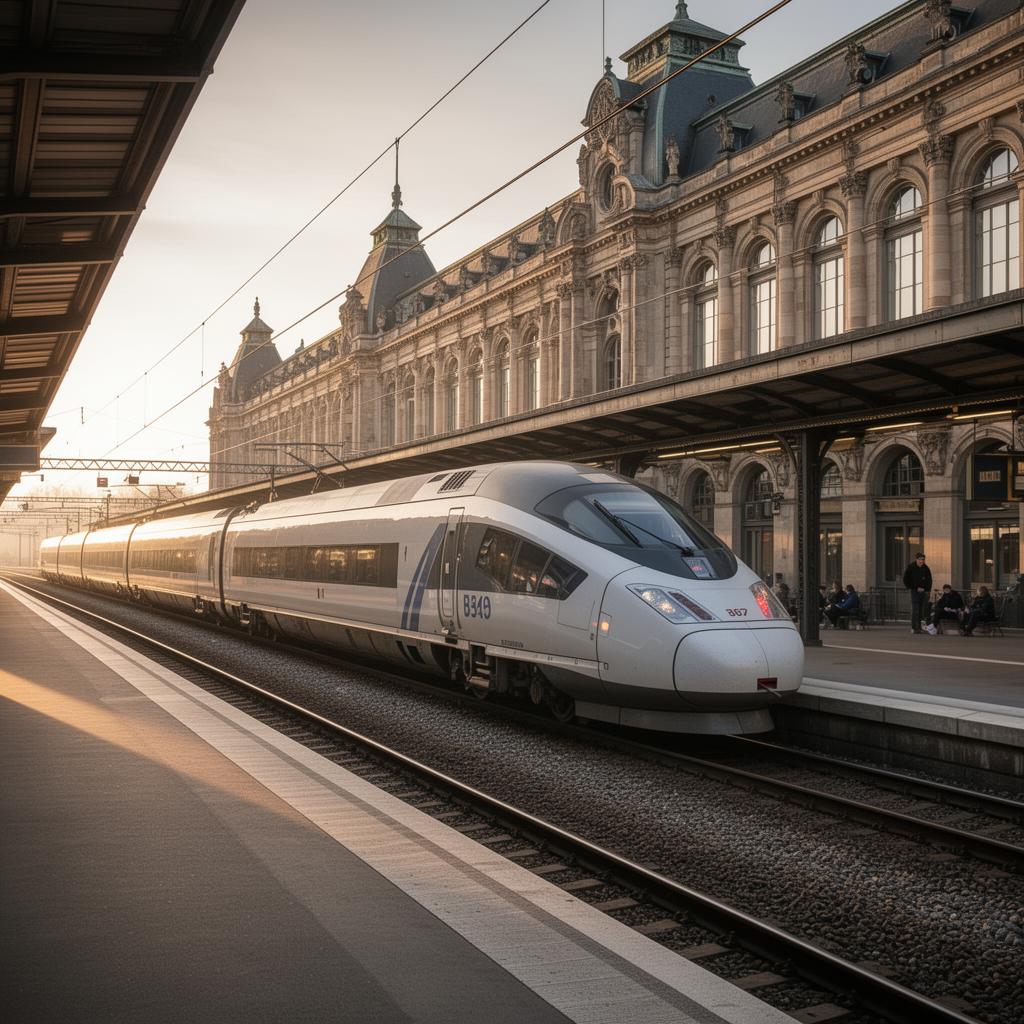 Europa en tren: ruta París · Roma · Barcelona